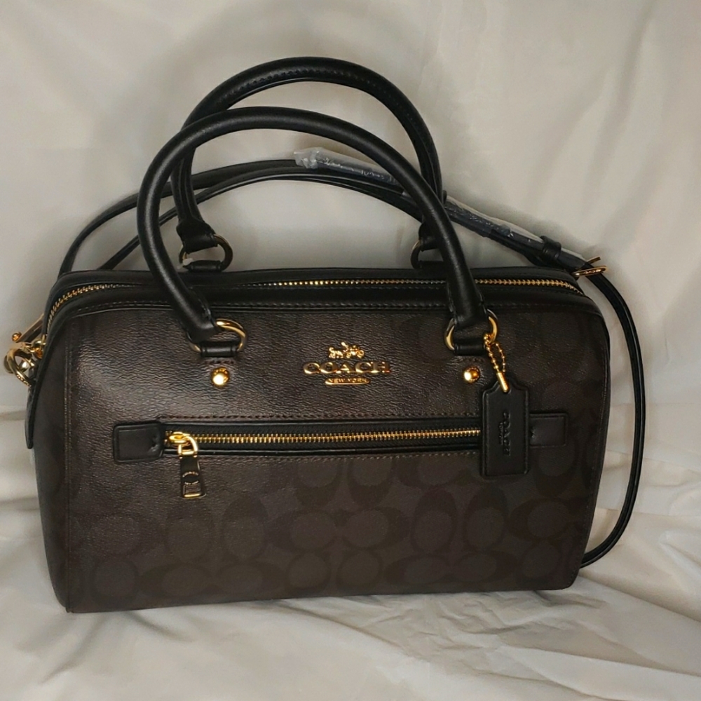 Coach purse small Brown/Blk